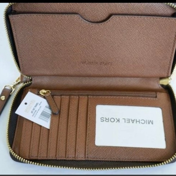 Michael Kors Brown Wristlet Wallet - Picture 3 of 8